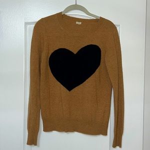 Adorable J. Crew Heart Sweater. Perfect for any time of year.